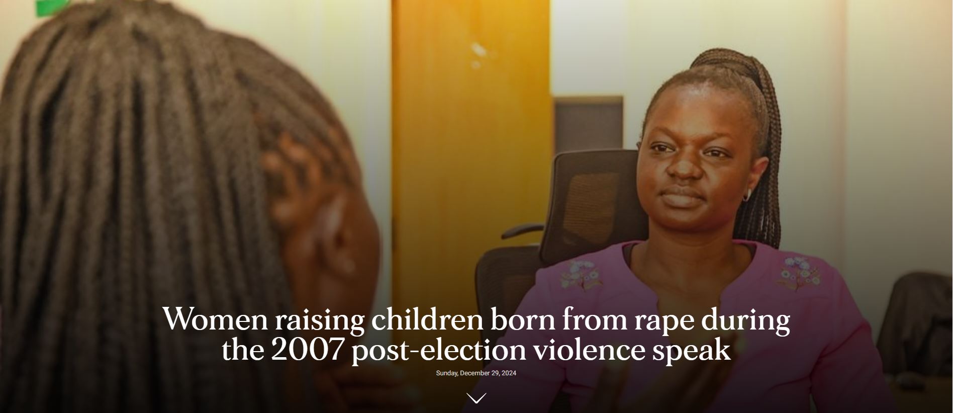 Women raising children born from rape during the 2007 post-election violence speak